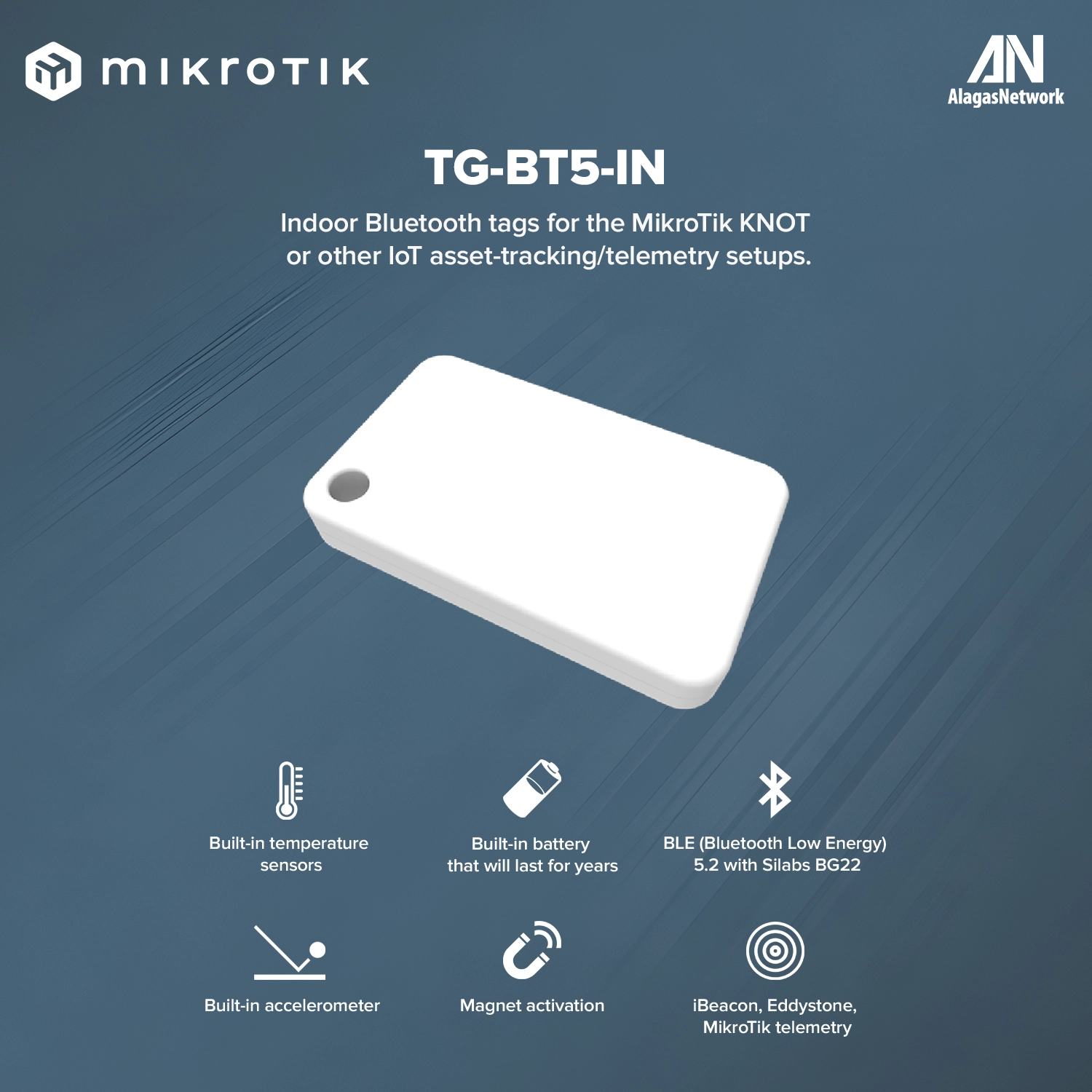 Indoor BLE 5.2 Tag TG-BT5-IN