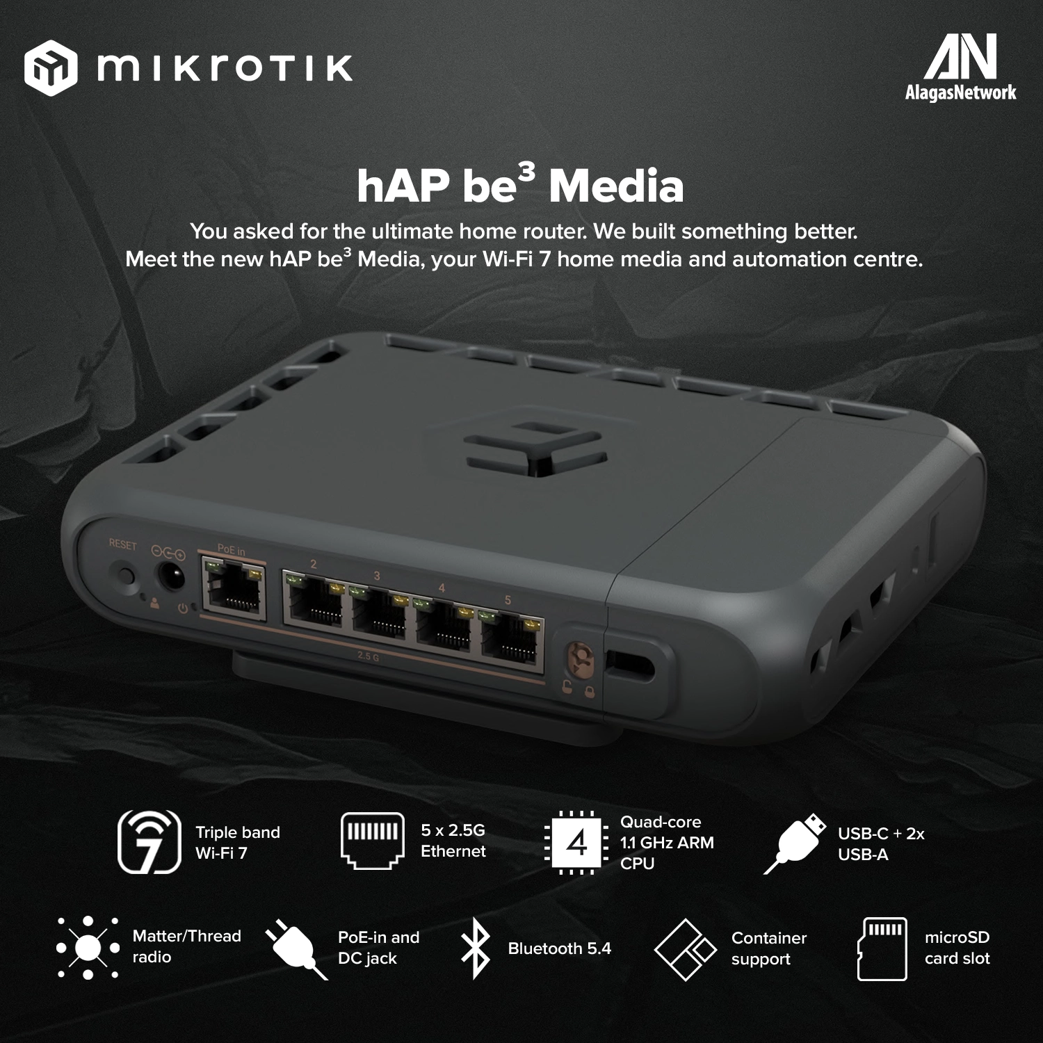 hAP be³ Media