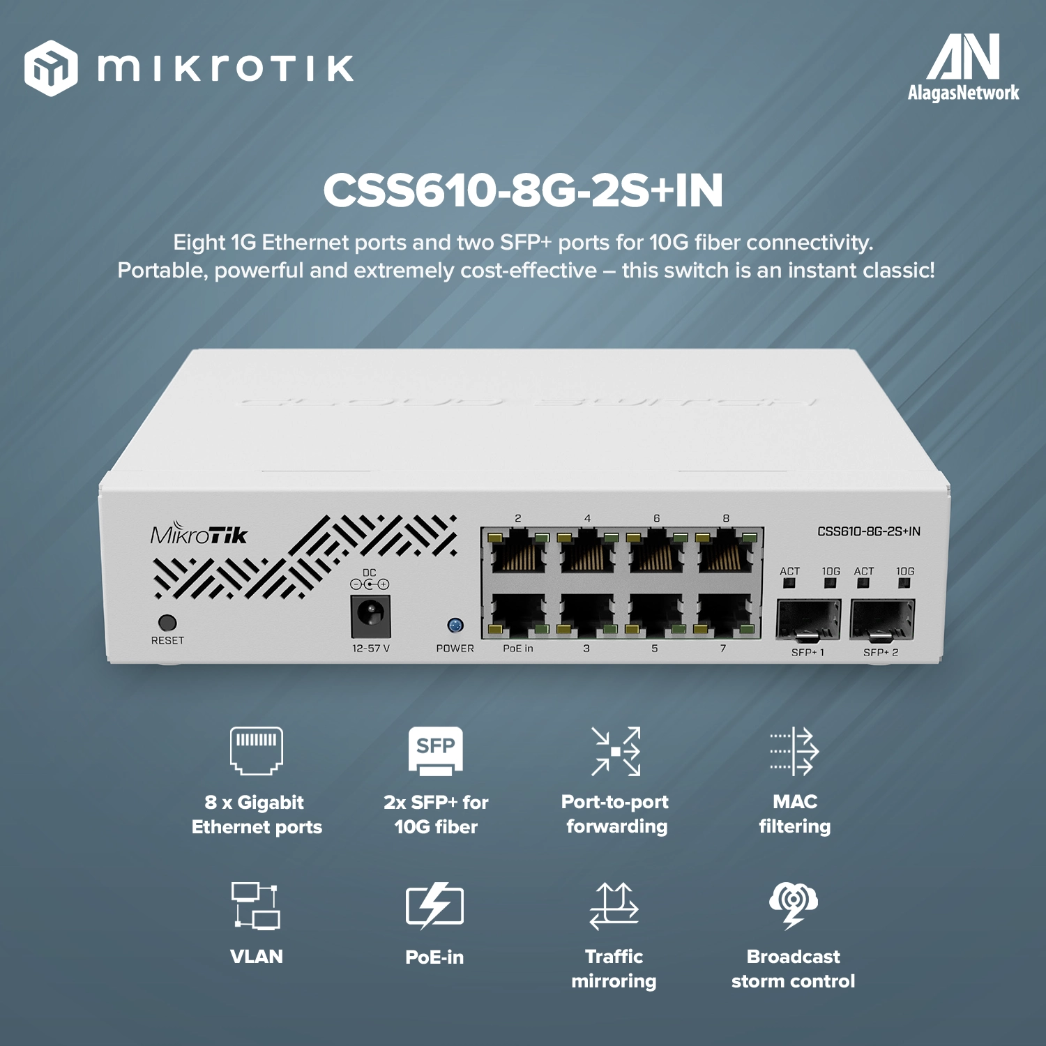 Cloud Smart Switch 610-8G-2S+IN