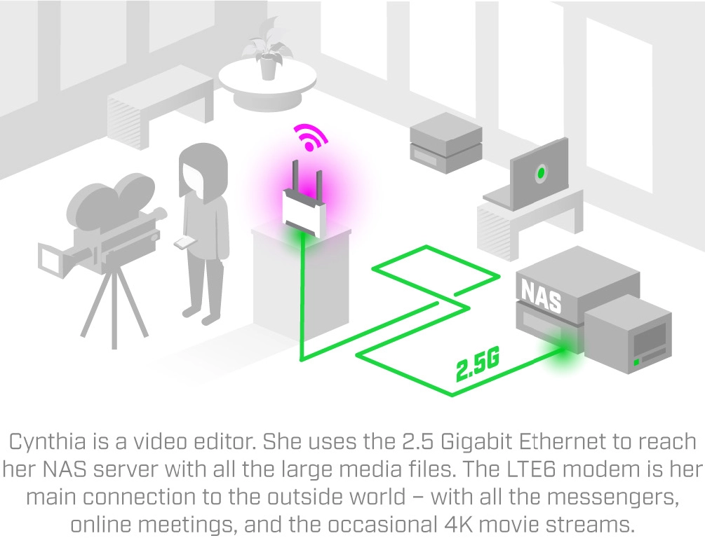 Two types of Chateau LTE6 ax users