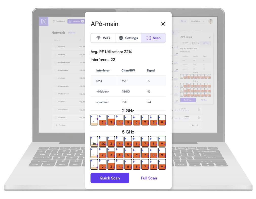 On-The-Fly Changes and Scanning