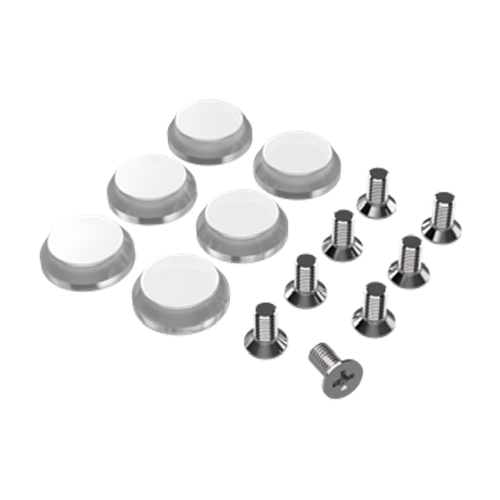 Fastening set for rackmount case