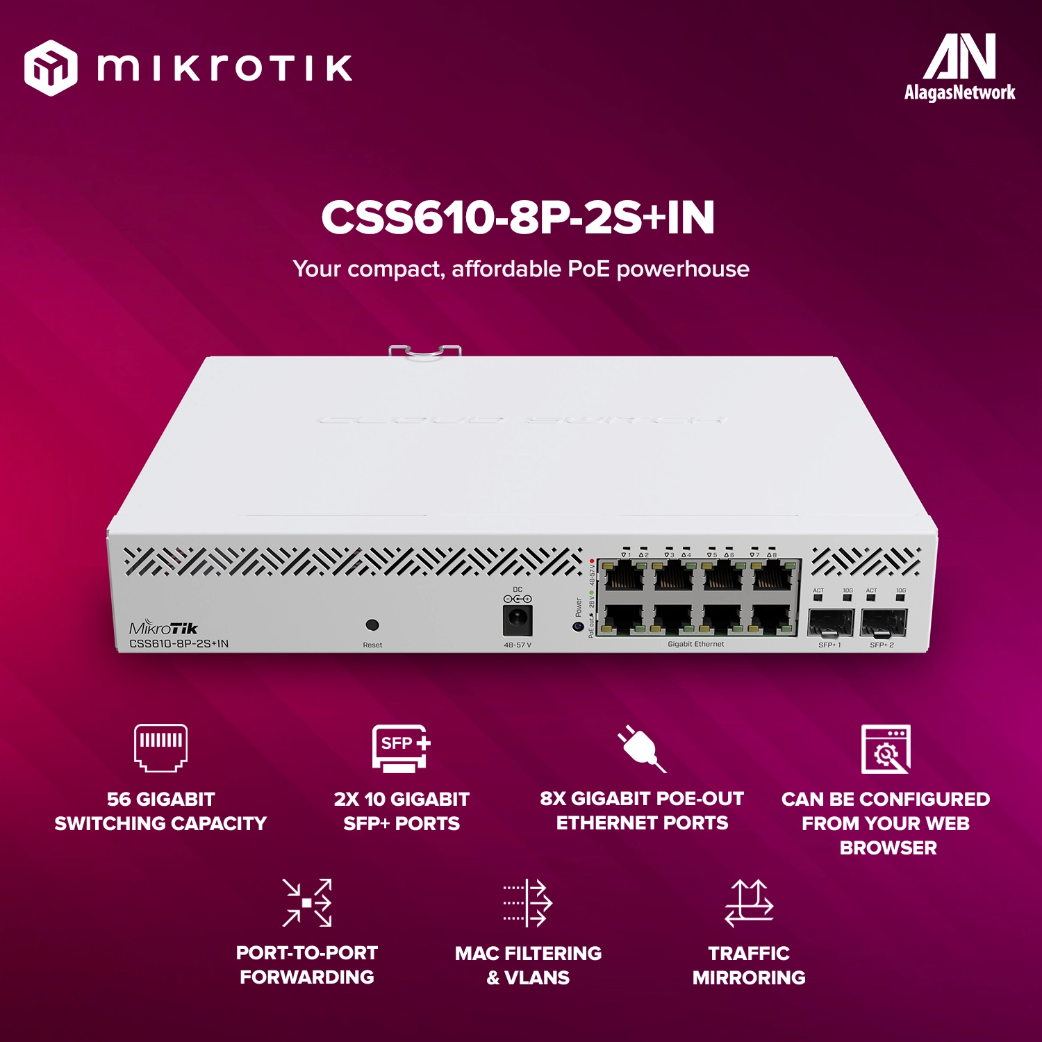 Cloud Smart Switch 610-8P-2S+IN
